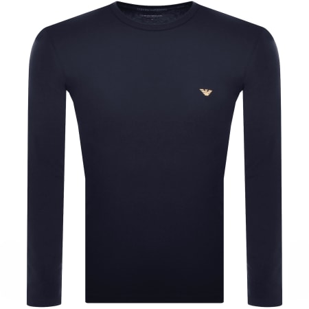 Product Image for Emporio Armani Long Sleeve Lounge T Shirt Navy