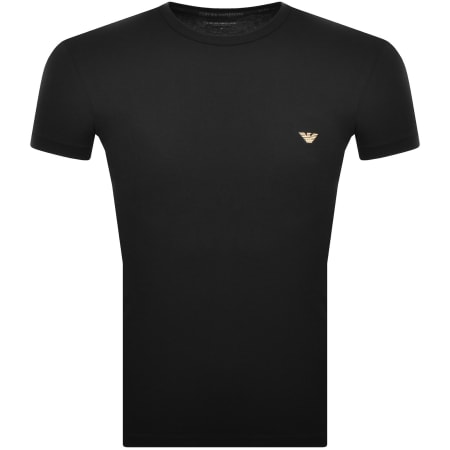 Product Image for Emporio Armani Short Sleeve Logo T Shirt Black