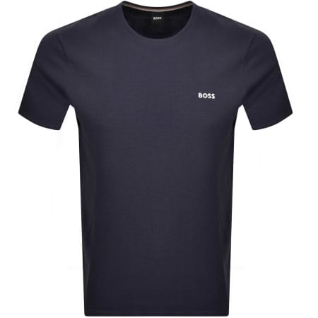 Product Image for BOSS Waffle T Shirt Navy