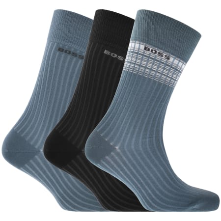 Product Image for BOSS 3 Pack Ribbed Socks