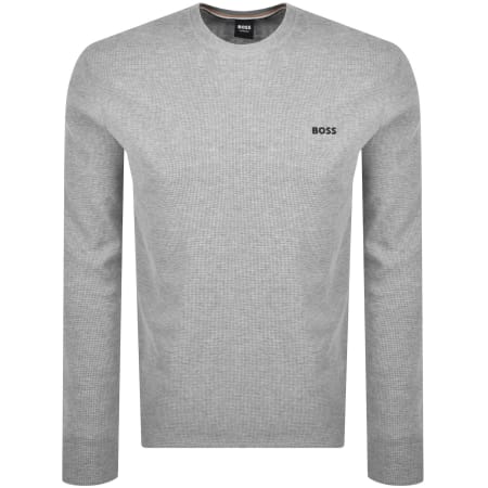 Product Image for BOSS Waffle T Shirt Grey