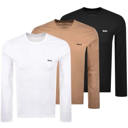 Product Image for BOSS 3 Pack Long Sleeve T Shirts
