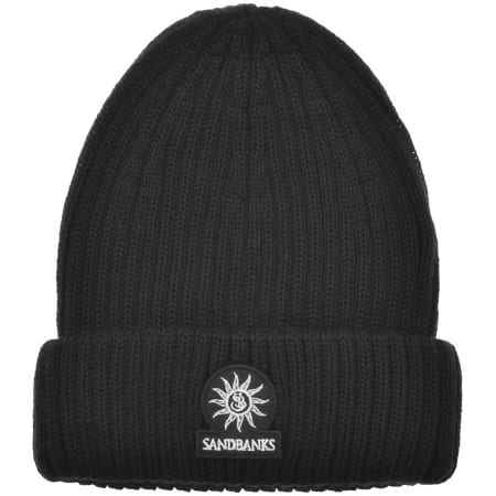 Product Image for Sandbanks Badge Logo Beanie Black