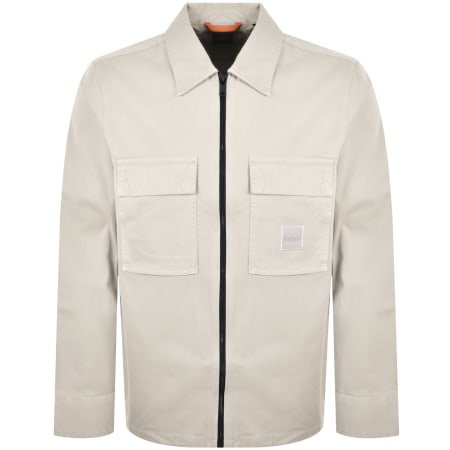 Product Image for BOSS Lovel Full Zip Overshirt Beige