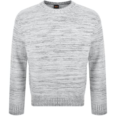 Product Image for BOSS Kancun Relaxed Fit Knit Jumper White