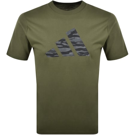 Product Image for adidas Sportswear Camo Logo T Shirt Green
