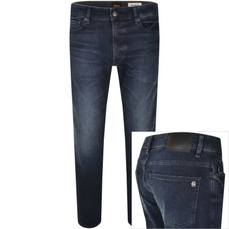 Product Image for BOSS Delaware Slim Fit Jeans Dark Wash Blue