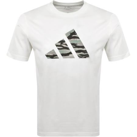 Product Image for adidas Sportswear Camo Logo T Shirt White