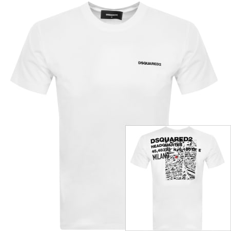 Product Image for DSQUARED2 Logo T Shirt White