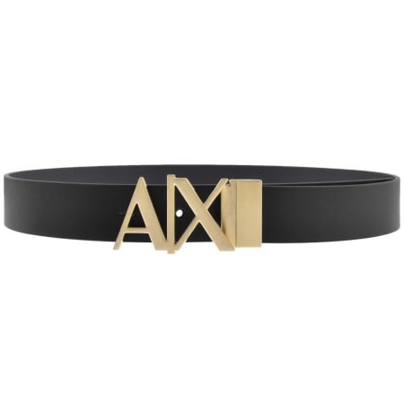 Product Image for Armani Exchange Reversible Plate Belt Black