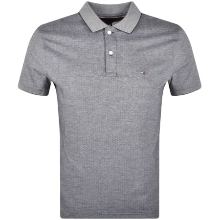 Product Image for Tommy Hilfiger Jacquard Micropattern Polo Navy