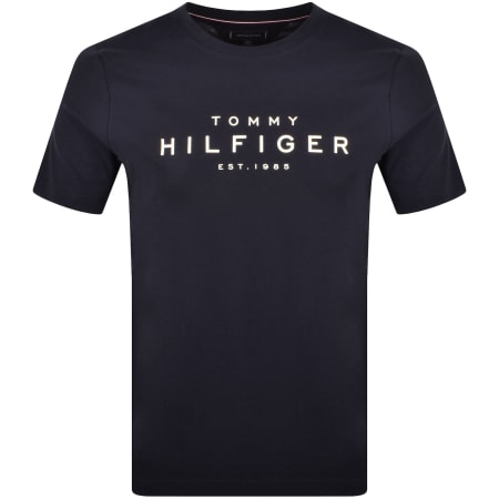 Product Image for Tommy Hilfiger Big Logo T Shirt Navy