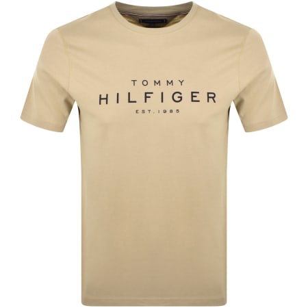 Product Image for Tommy Hilfiger Big Logo T Shirt Sandalwood