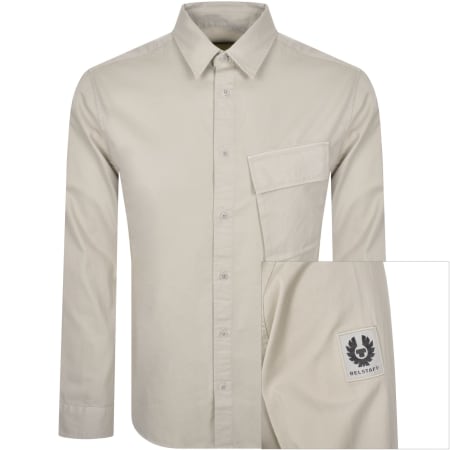 Product Image for Belstaff Scale Long Sleeved Shirt Beige