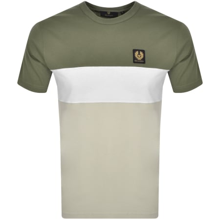 Product Image for Belstaff Colour Block T Shirt Surplus Green