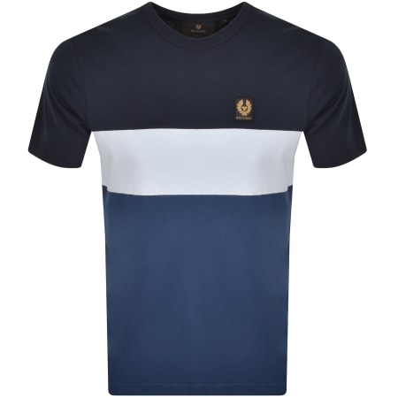Product Image for Belstaff Colour Block T Shirt Dark Ink