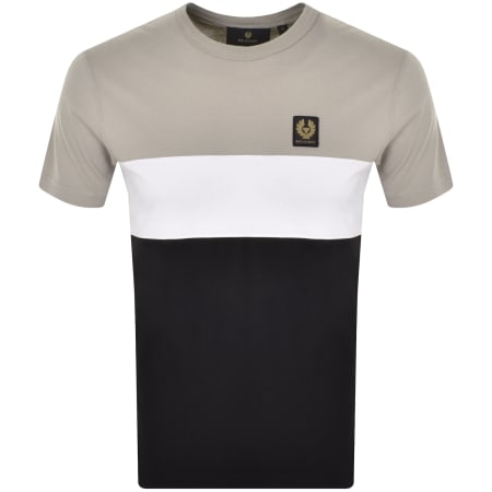 Recommended Product Image for Belstaff Colour Block T Shirt Pumice Grey