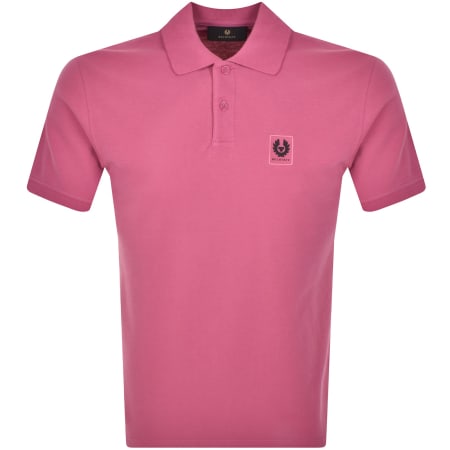 Product Image for Belstaff Short Sleeve Polo T Shirt Magenta