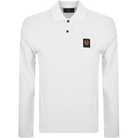 Product Image for Belstaff Long Sleeve Polo T Shirt White