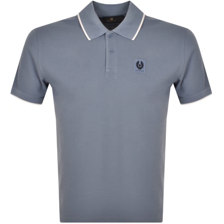 Product Image for Belstaff Tipped Polo T Shirt Blue