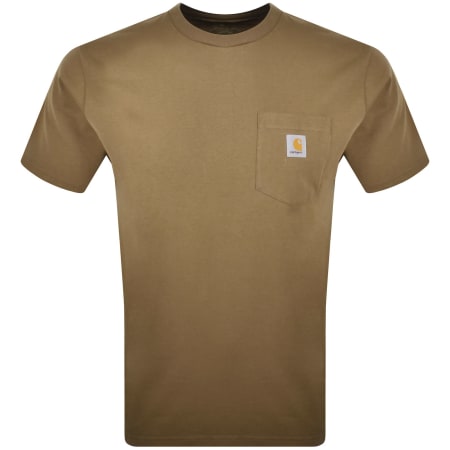 Product Image for Carhartt WIP Pocket Short Sleeved T Shirt Brown