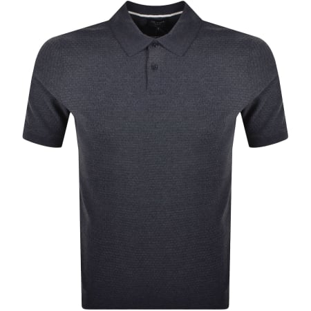Product Image for Ted Baker Redman Textured Polo T Shirt Navy