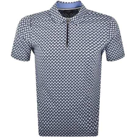 Product Image for Ted Baker Ounslo Zip Polo T Shirt Blue