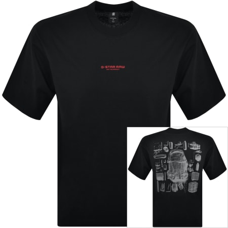 Product Image for G-Star Knolling Back Boxy T Shirt Black