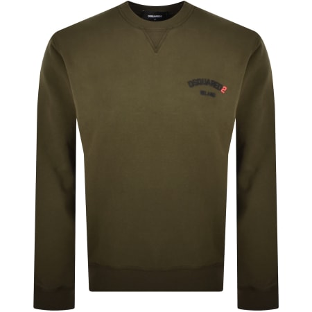 Product Image for DSQUARED2 Cool Fit Crewneck Sweatshirt Khaki
