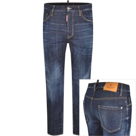 Product Image for DSQUARED2 Mid Wash 642 Regular Fit Jeans Blue