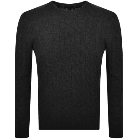 Product Image for Ralph Lauren Cable Knit Jumper Dark Grey