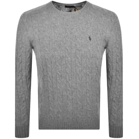 Product Image for Ralph Lauren Cable Knit Jumper Grey