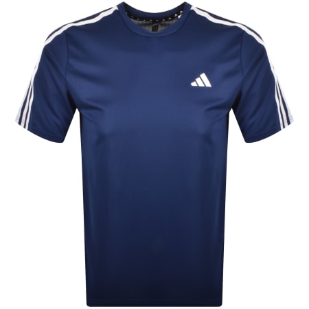 Product Image for adidas Sportswear 3 Stripes Training T Shirt Navy