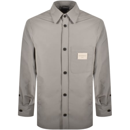 Product Image for Emporio Armani Logo Overshirt Grey