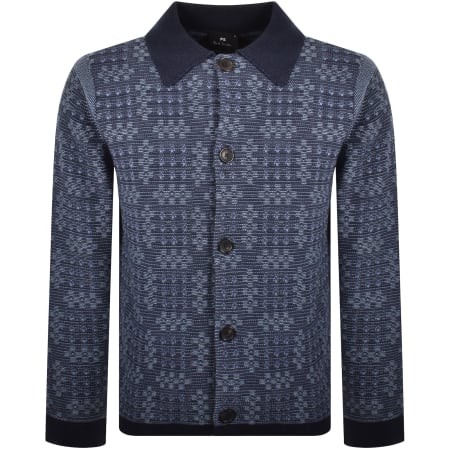Product Image for Paul Smith Button Through Knit Cardigan Blue