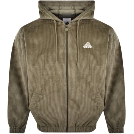 Product Image for adidas Sportswear Corduroy Hoodie Green