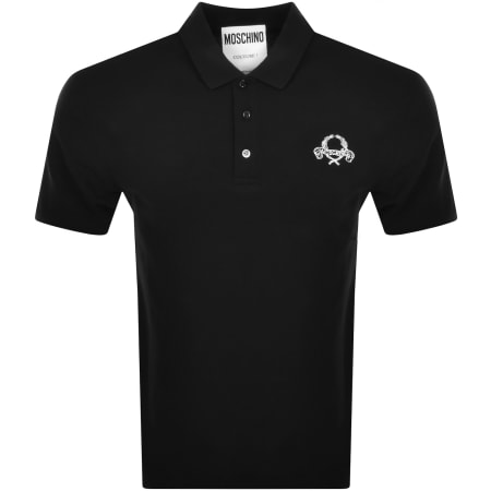 Product Image for Moschino Laurel Crown Polo T Shirt Black