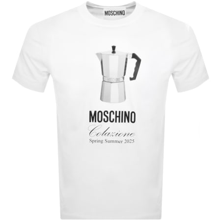 Product Image for Moschino Breakfast T Shirt White