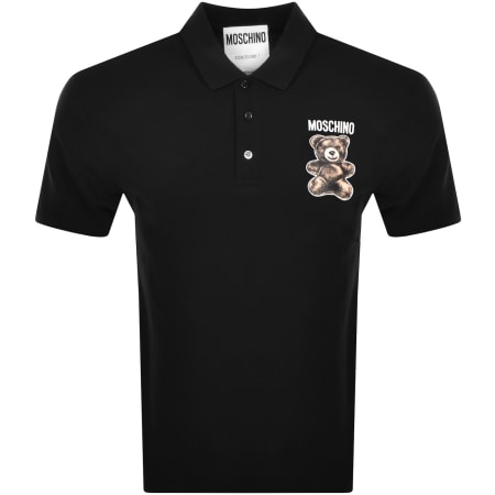 Product Image for Moschino Teddy Bear Polo T Shirt Black