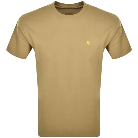 Product Image for Carhartt WIP Chase Short Sleeved T Shirt Brown