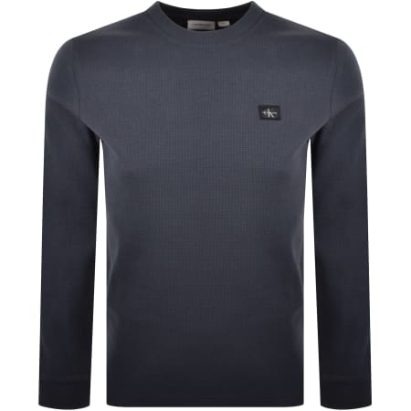 Product Image for Calvin Klein Jeans Waffle T Shirt Navy