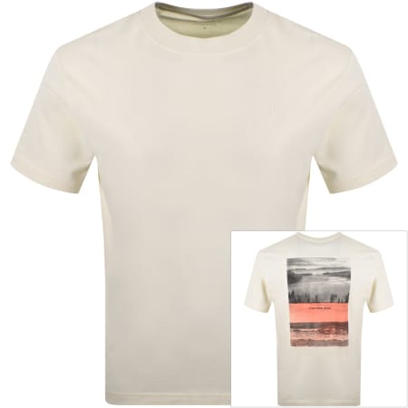 Product Image for Calvin Klein Jeans Lansdscape T Shirt Cream