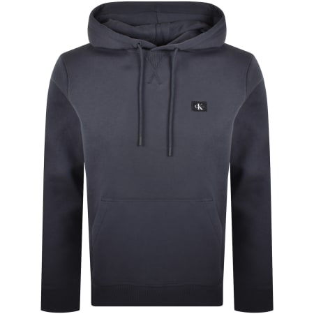 Product Image for Calvin Klein Jeans Woven Label Hoodie Navy
