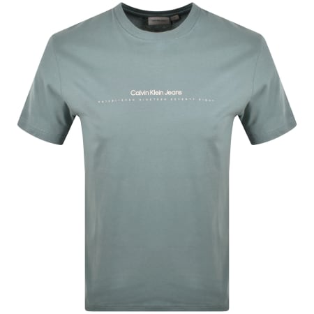 Product Image for Calvin Klein Jeans Logo T Shirt Blue