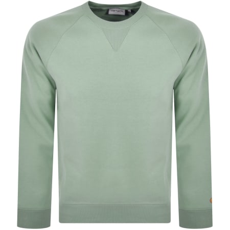Product Image for Carhartt WIP Chase Logo Sweatshirt Green