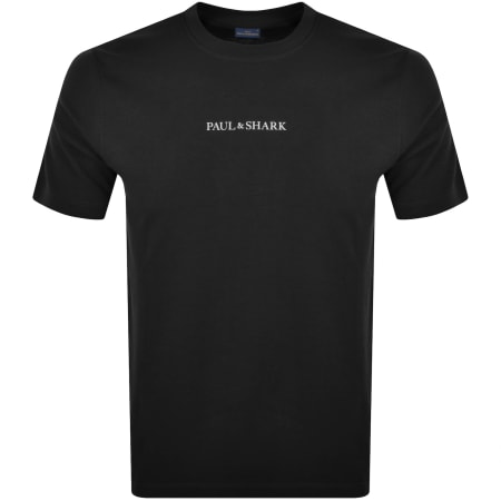 Product Image for Paul And Shark Printed Logo T Shirt Black