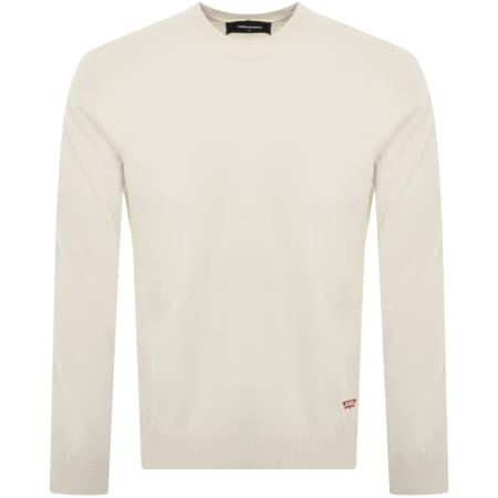 Product Image for DSQUARED2 Crew Neck Knit Jumper Off White