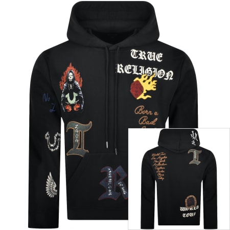 Product Image for True Religion Patch Hoodie Black