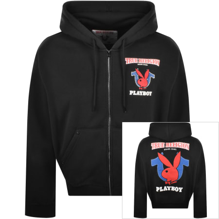 Product Image for True Religion X Playboy Full Zip Hoodie Black