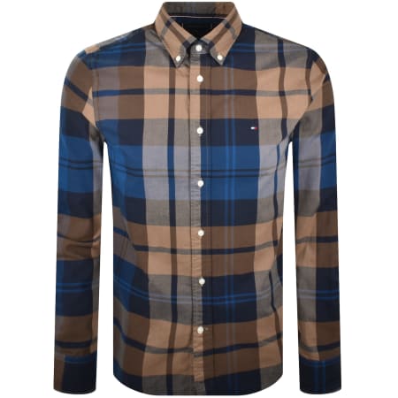 Product Image for Tommy Hilfiger Check Long Sleeve Shirt Navy